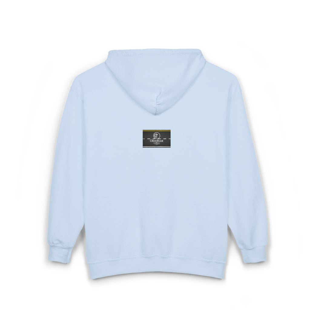 Christian Mission Street Unisex Full Zip Hooded Sweatshirt - Colorful Envelopes Design