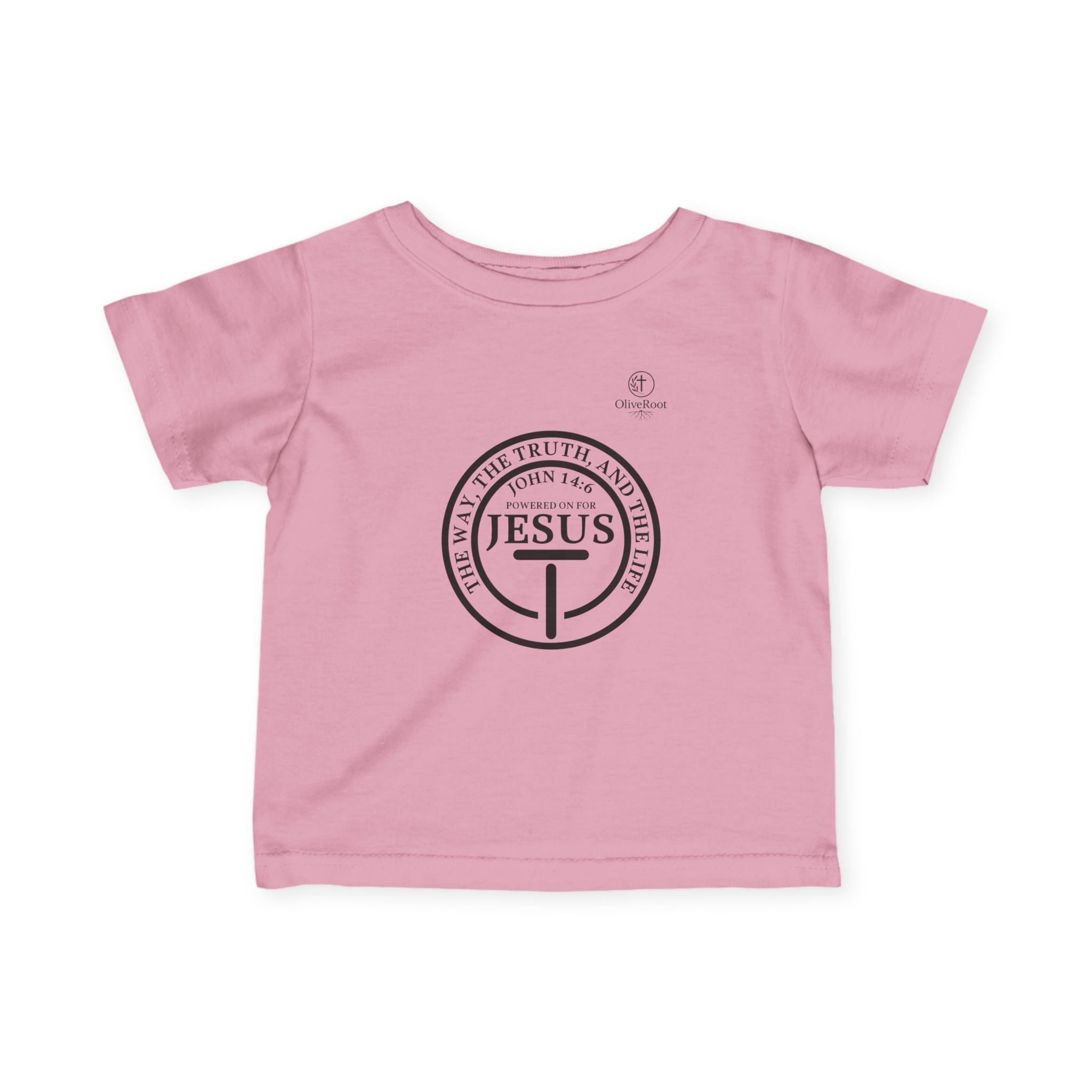 Christian “Powered On for Jesus” — Infant Fine Jersey Tee