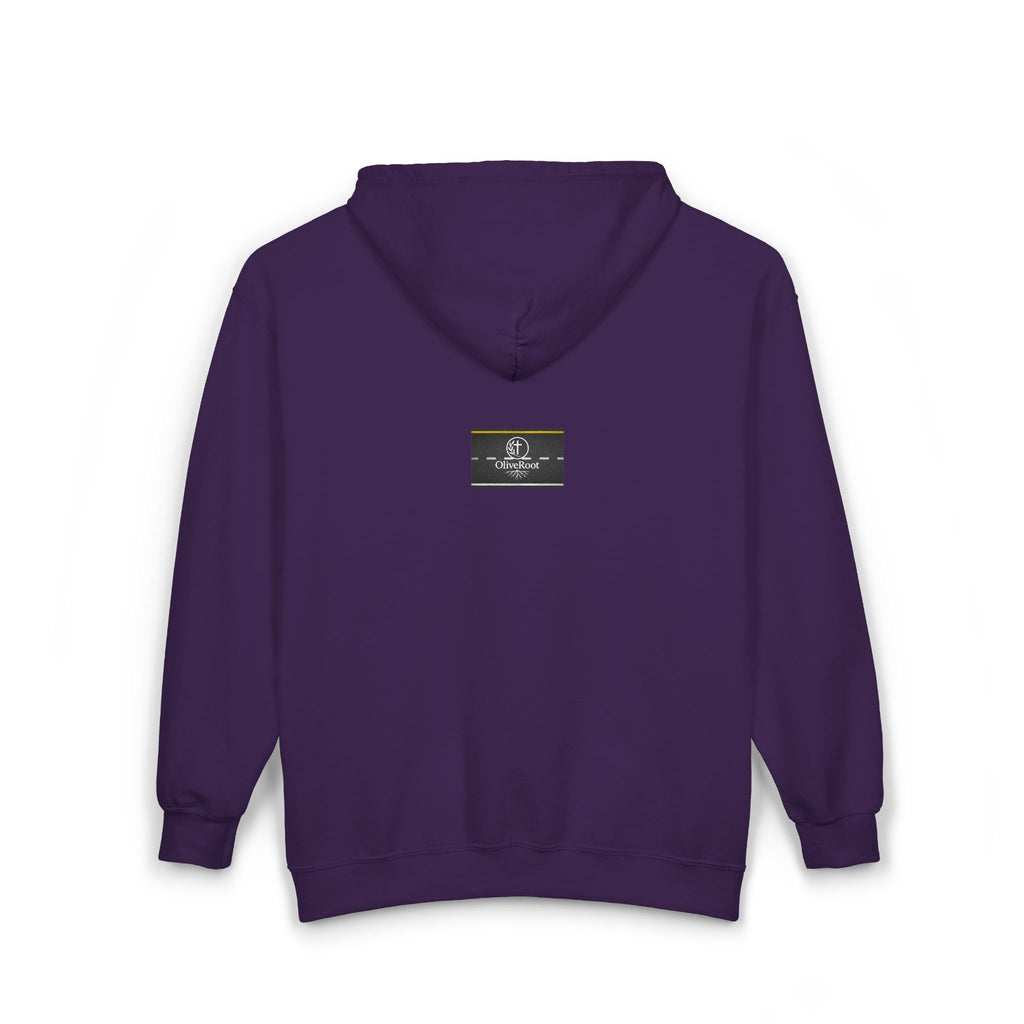 Christian Mission Street Unisex Full Zip Hooded Sweatshirt - Colorful Envelopes Design
