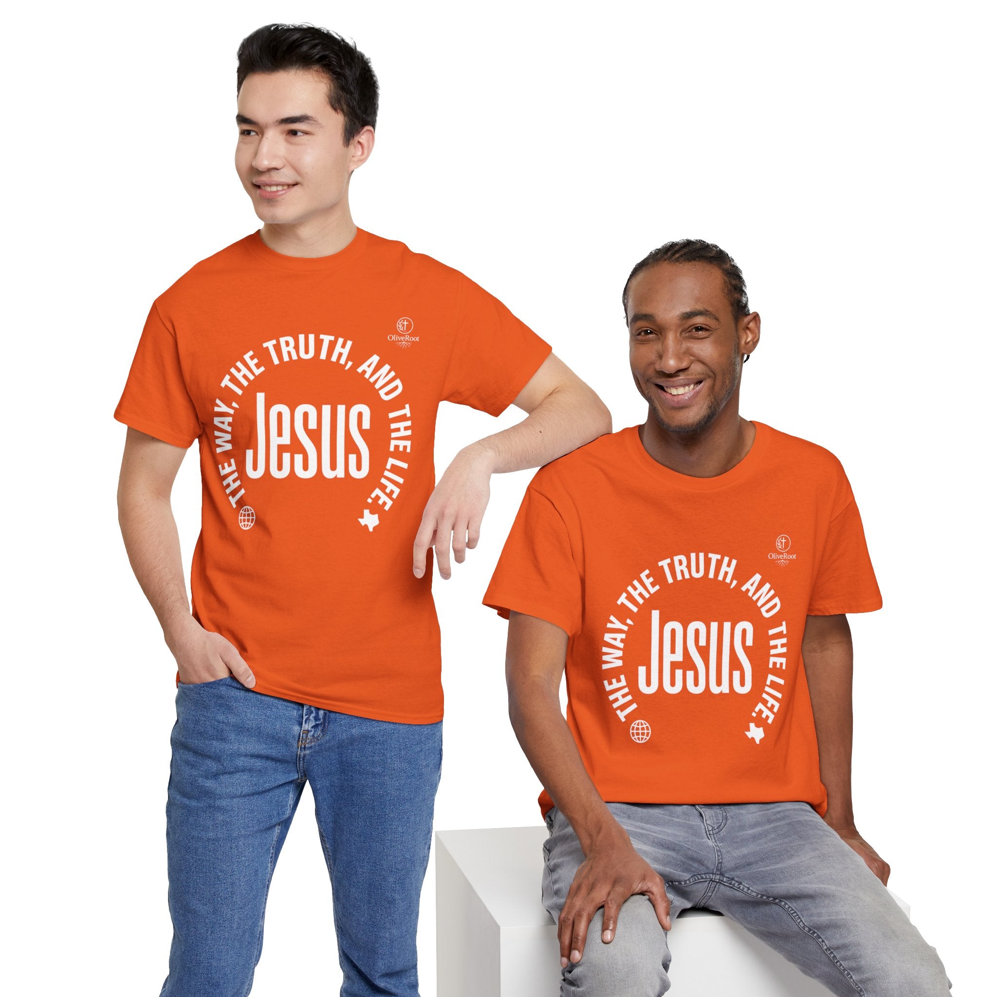 Christian Faith Tee: Jesus, The Way, The Truth and The Life.