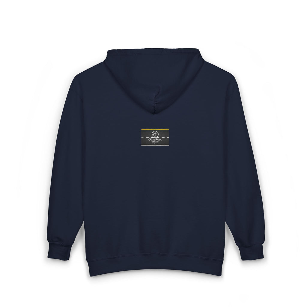 Christian Mission Street Unisex Full Zip Hooded Sweatshirt - Colorful Envelopes Design