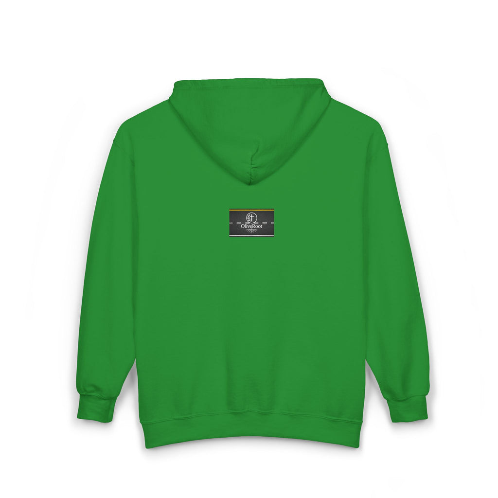 Christian Mission Street Unisex Full Zip Hooded Sweatshirt - Colorful Envelopes Design