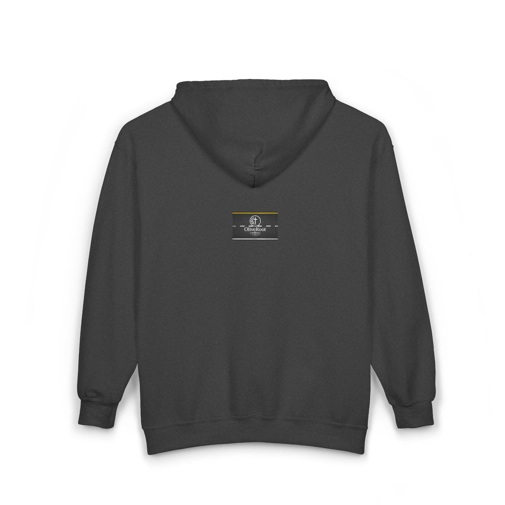 Christian Mission Street Unisex Full Zip Hooded Sweatshirt - Colorful Envelopes Design
