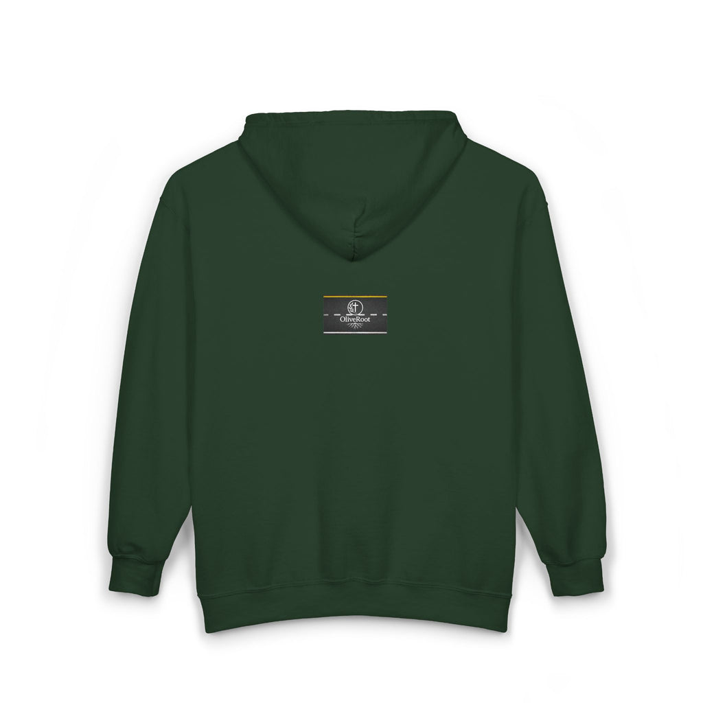 Christian Mission Street Unisex Full Zip Hooded Sweatshirt - Colorful Envelopes Design