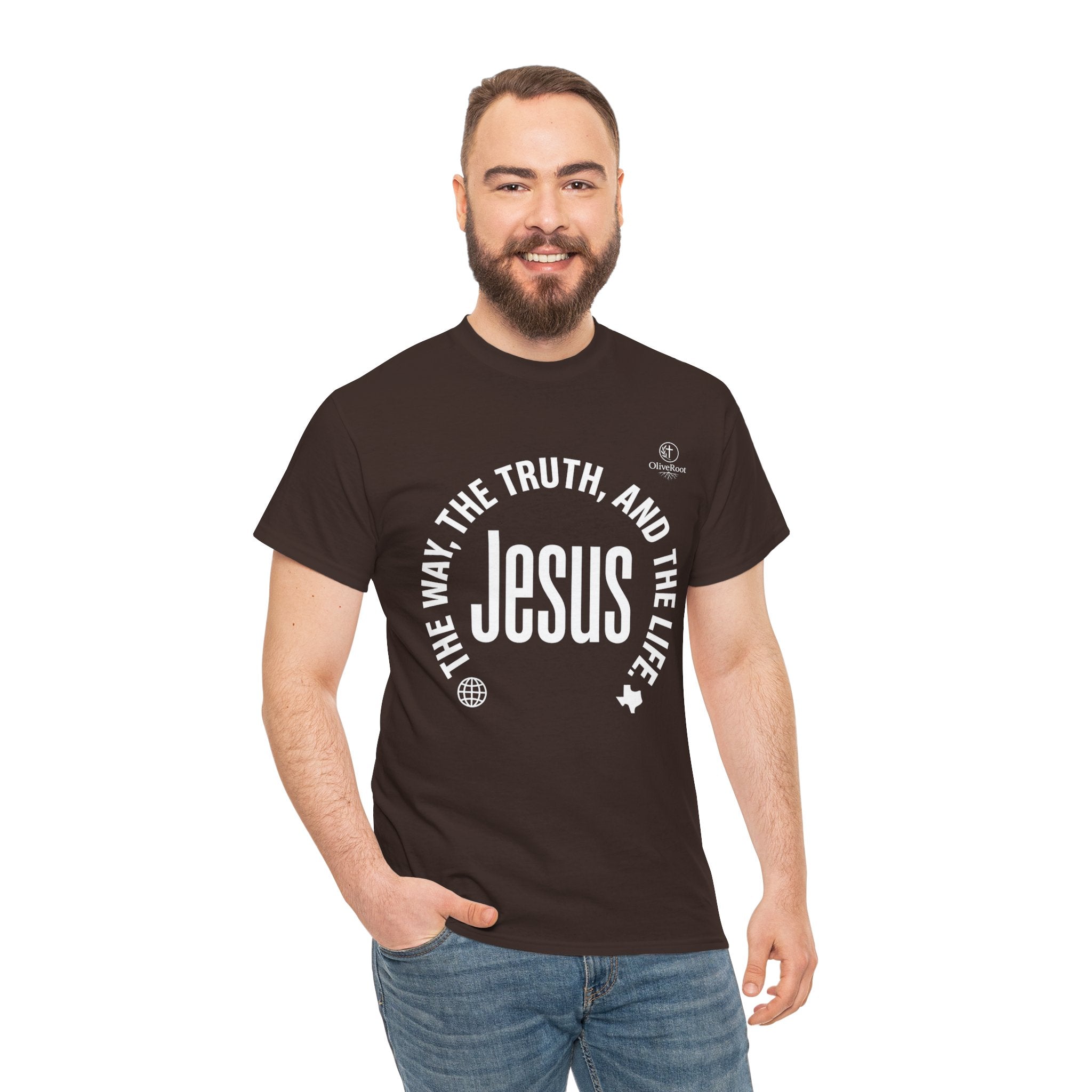 Christian Faith Tee: Jesus, The Way, The Truth and The Life.