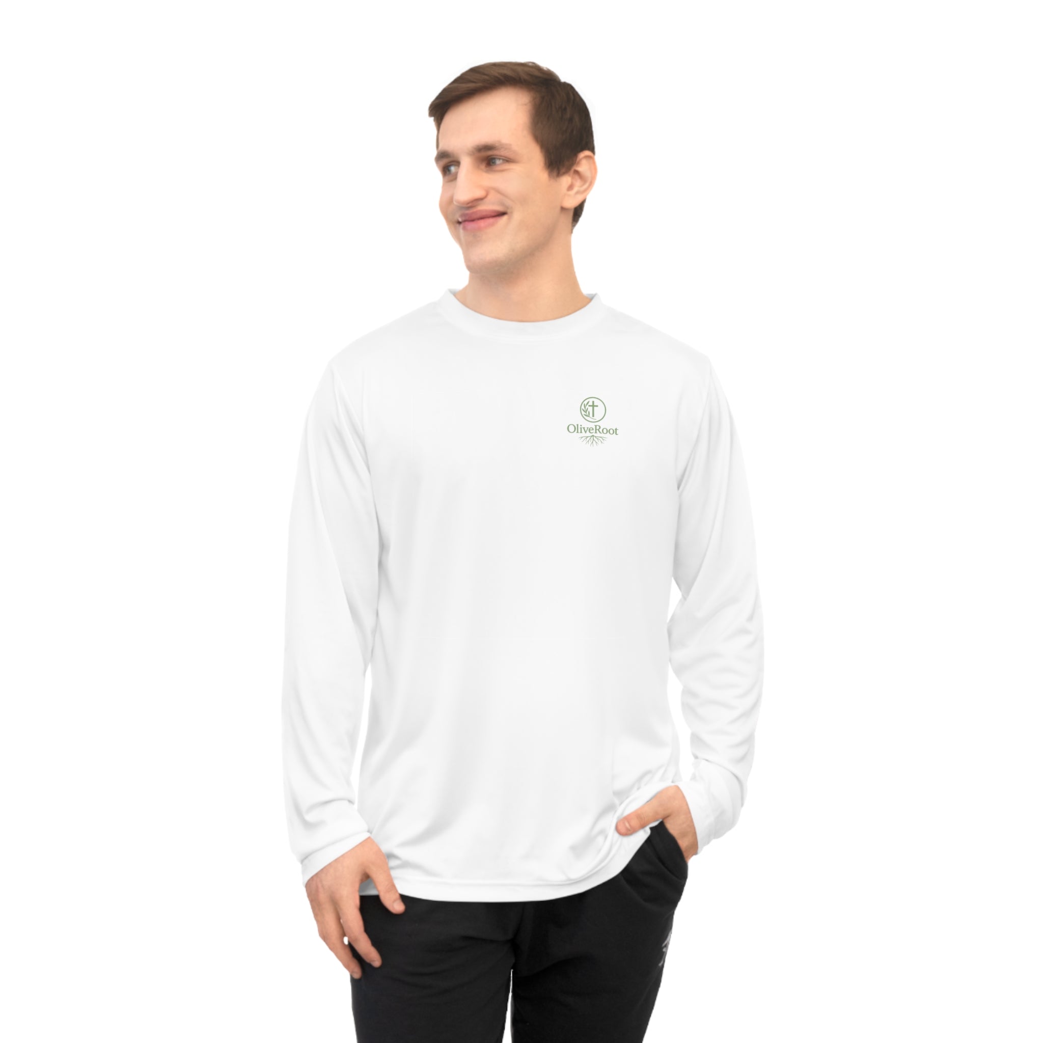 A Revival Begins In Me Unisex Performance Long Sleeve Shirt - White Premium Clean Elegant Design