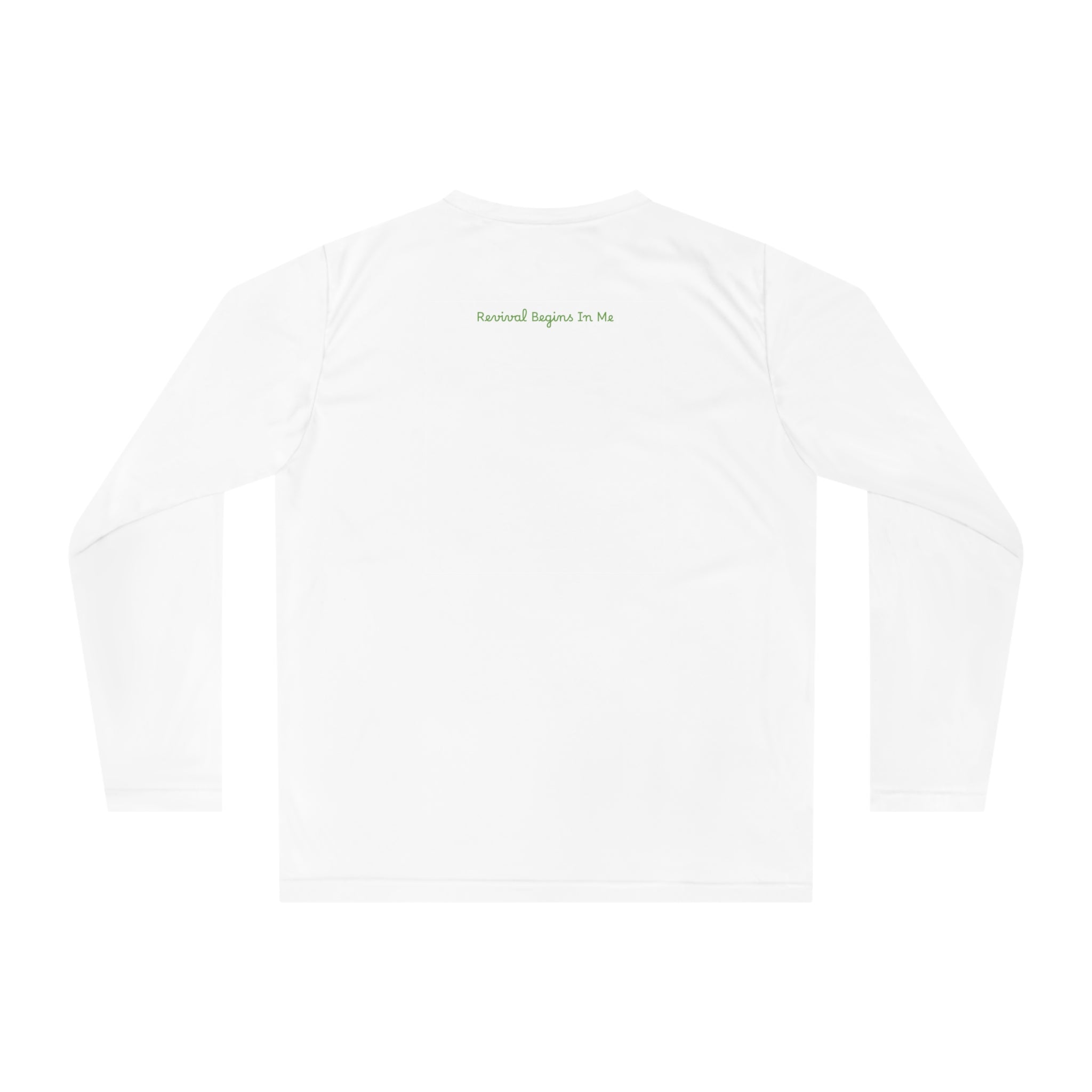 A Revival Begins In Me Unisex Performance Long Sleeve Shirt - White Premium Clean Elegant Design
