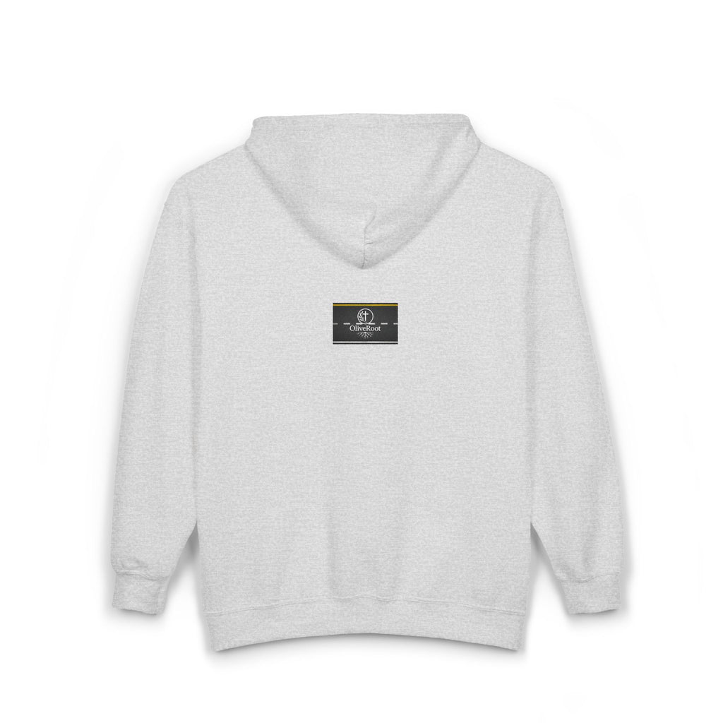 Christian Mission Street Unisex Full Zip Hooded Sweatshirt - Colorful Envelopes Design