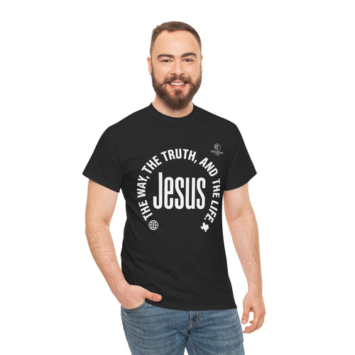 Christian Faith Tee: Jesus, The Way, The Truth and The Life.