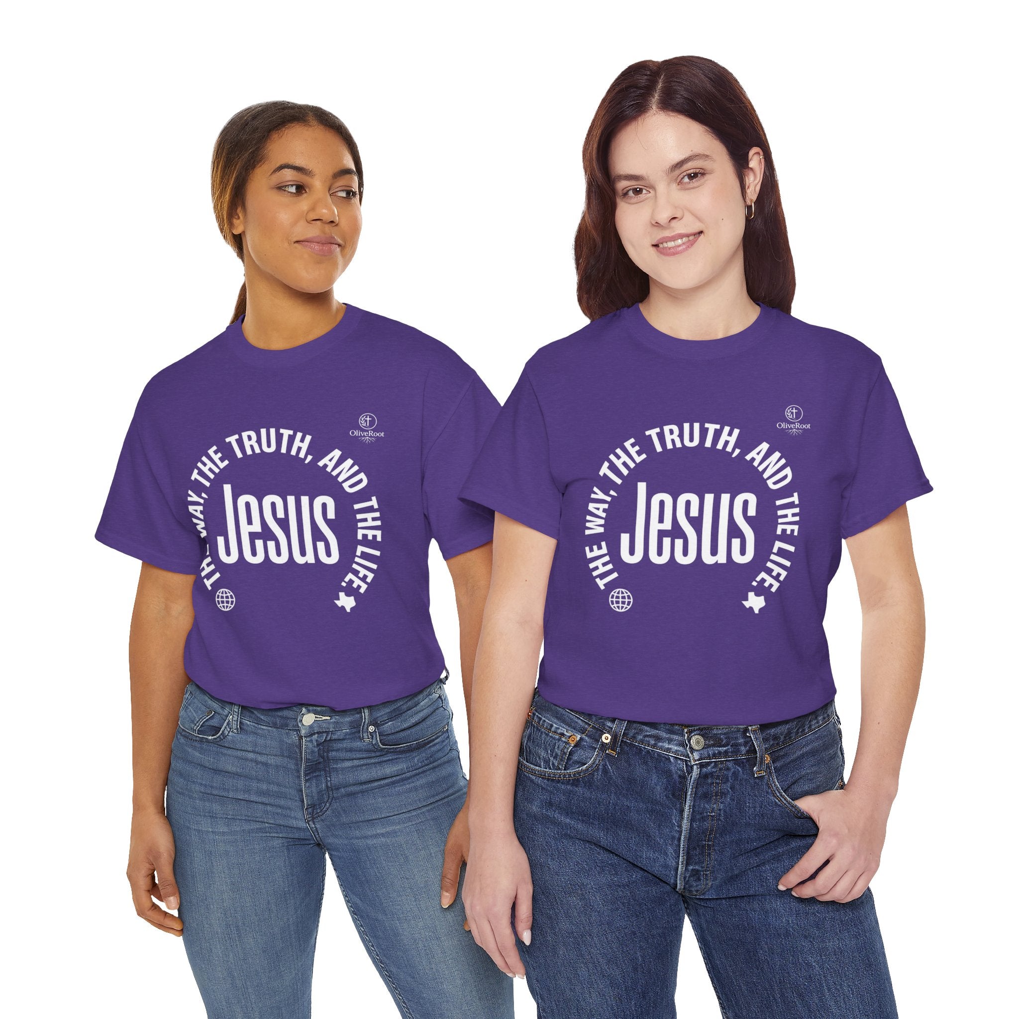 Christian Faith Tee: Jesus, The Way, The Truth and The Life.