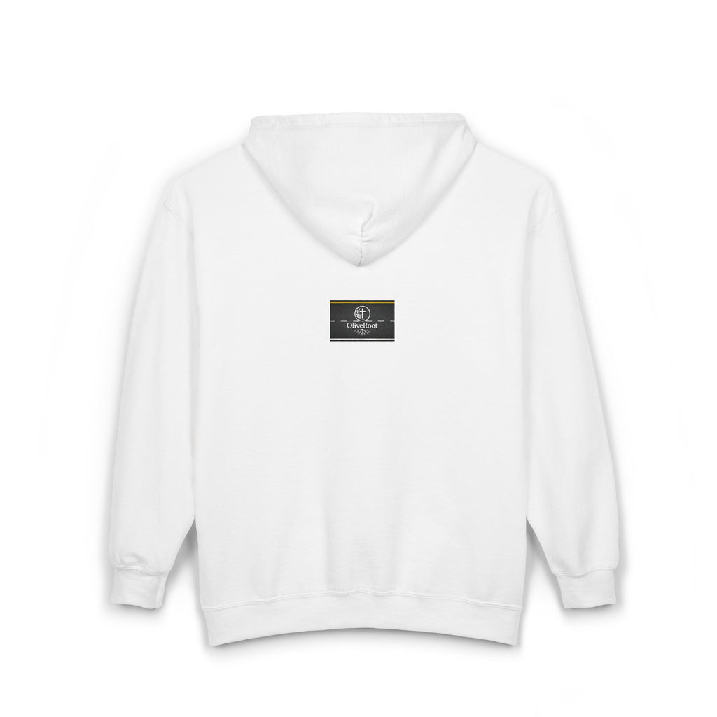 Christian Mission Street Unisex Full Zip Hooded Sweatshirt - Colorful Envelopes Design