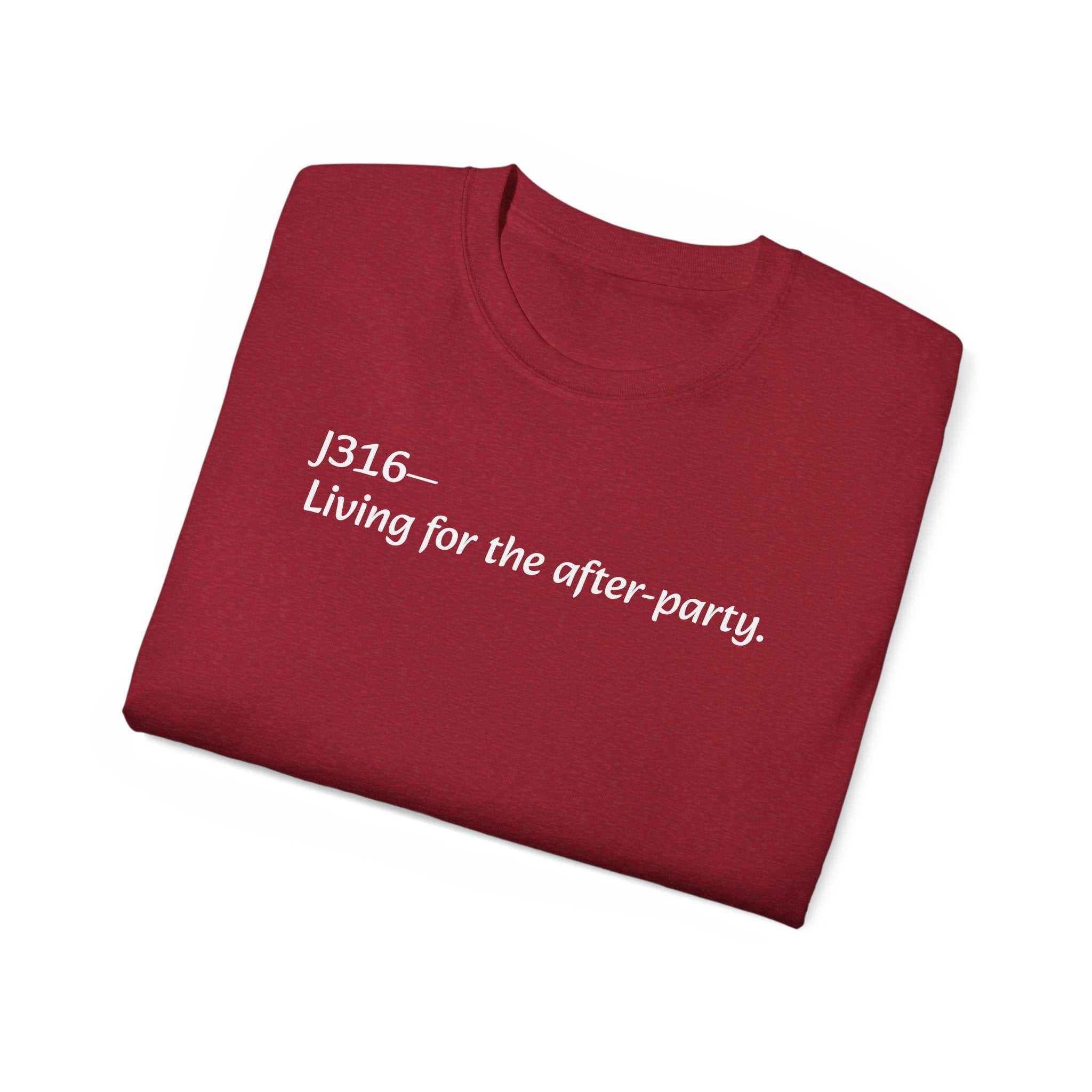Christian Tee Living for the after-party